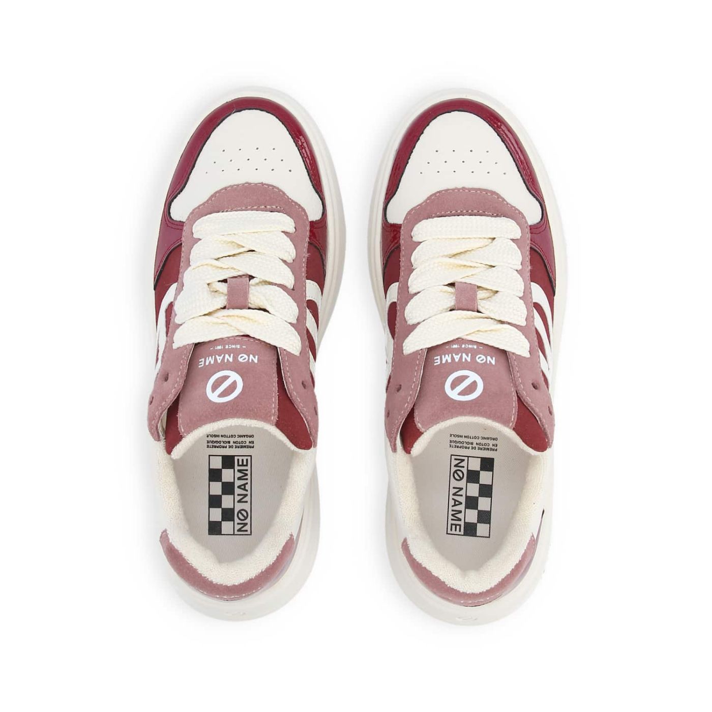 BRIDGET SNEAKER W  -  SDE/GRAIN/CRUMP  - BORDEAUX/BIANCO SPORCO